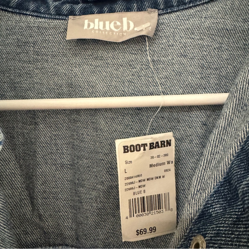 Blue B Collection Patchwork Denim Jacket - Vintag… - image 5